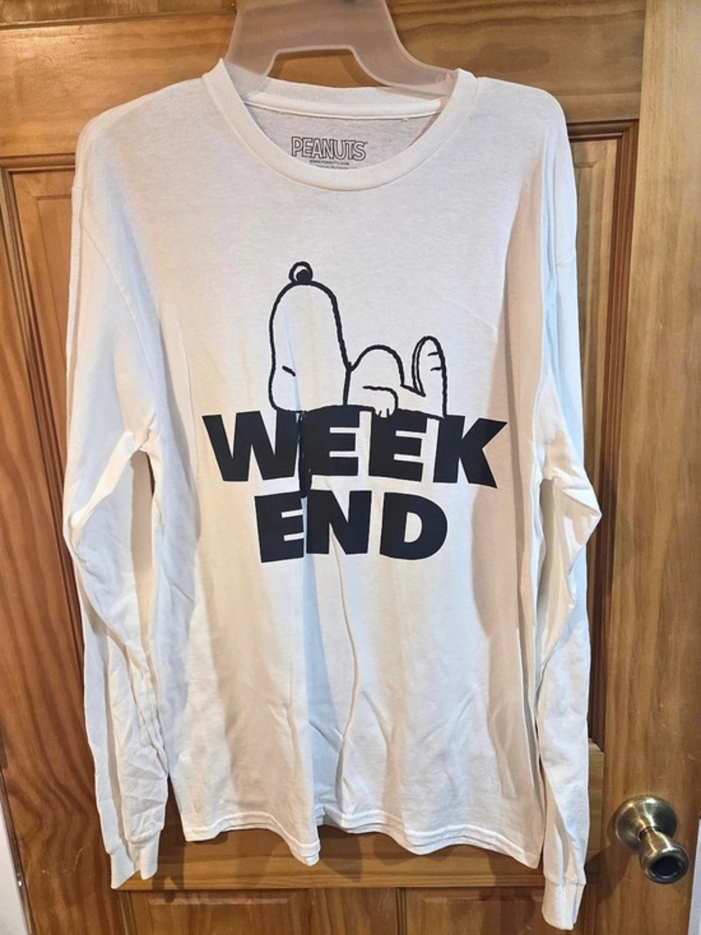 Peanuts Weekend Graphic Long Sleeve Size Medium